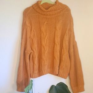 Braided Lazy Day Over Sized Knit Sweater